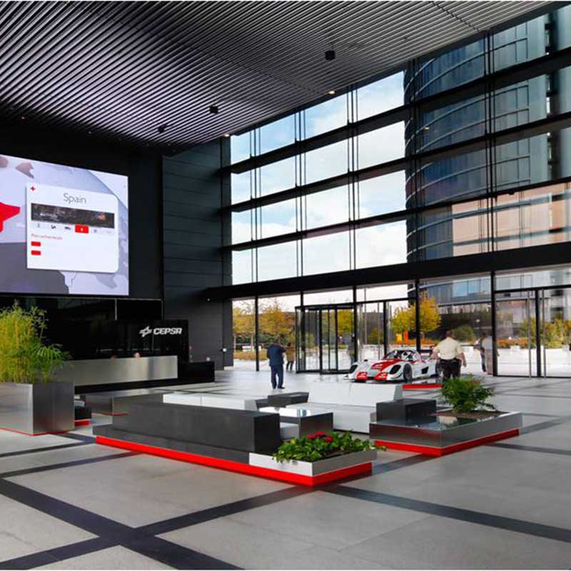 videowall hall de entrada cepsa